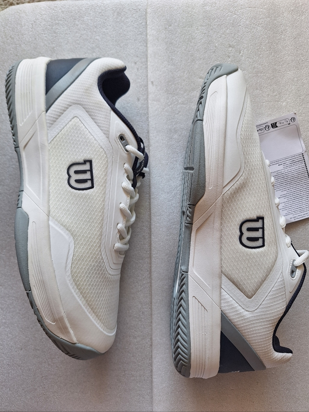 Wilson Courtglide Men's Tennis Shoes - White/Navy - Size 13 - NEW